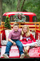 Wilson Family Christmas Truck Minis - " Jacksonville Christmas Red Truck Photographer"